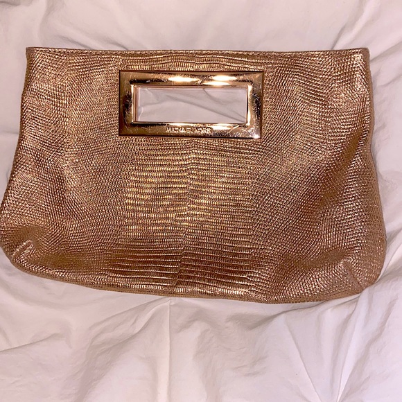 Michael Kors Rare Rose Gold Clutch - Picture 1 of 7